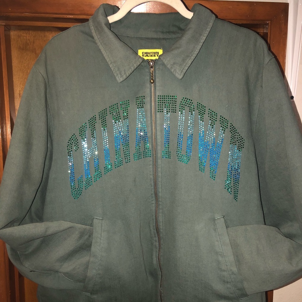 Chinatown market bedazzled work jacket